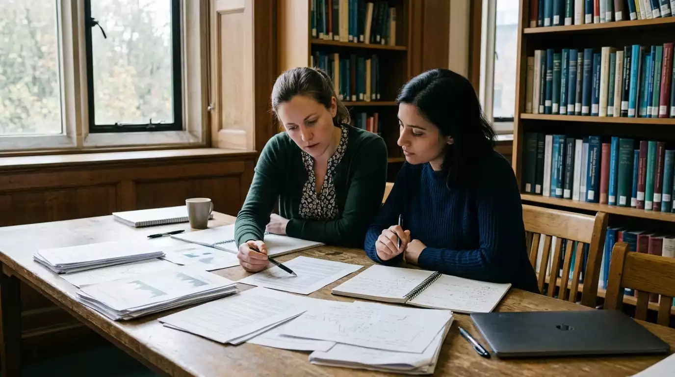 Gambling harm research team working through population-level survey data
