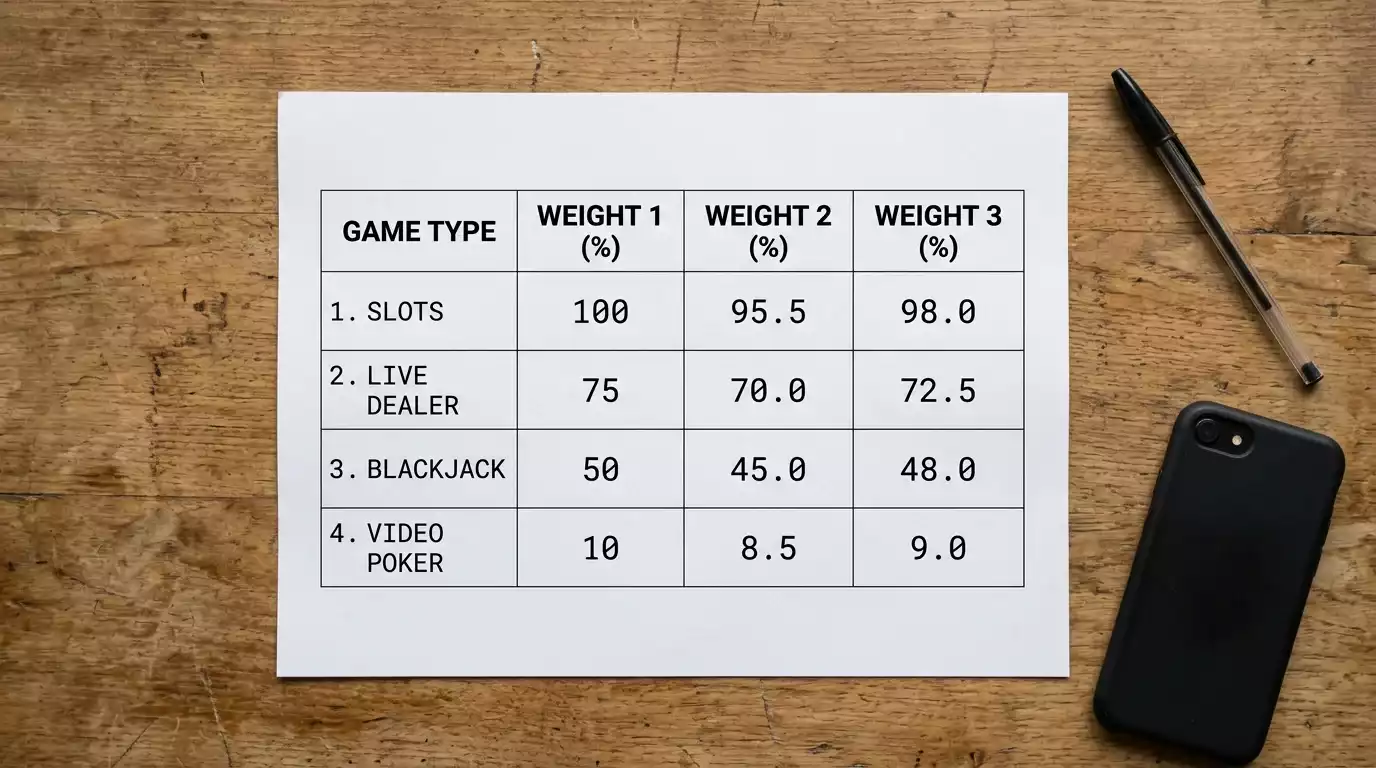 UK casino loyalty programme earning rate comparison across slots, live dealer and table games