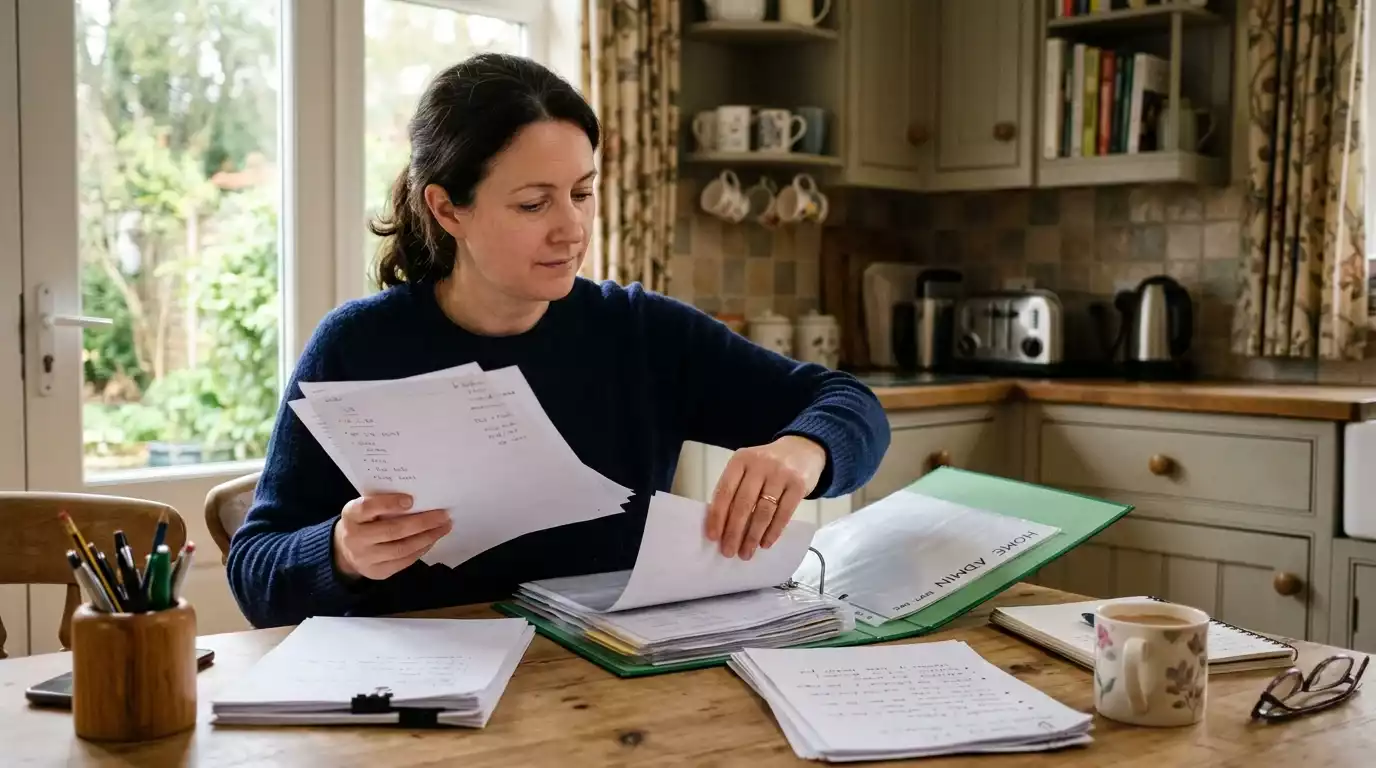 UK player preparing bank statement and income documentation for an affordability check